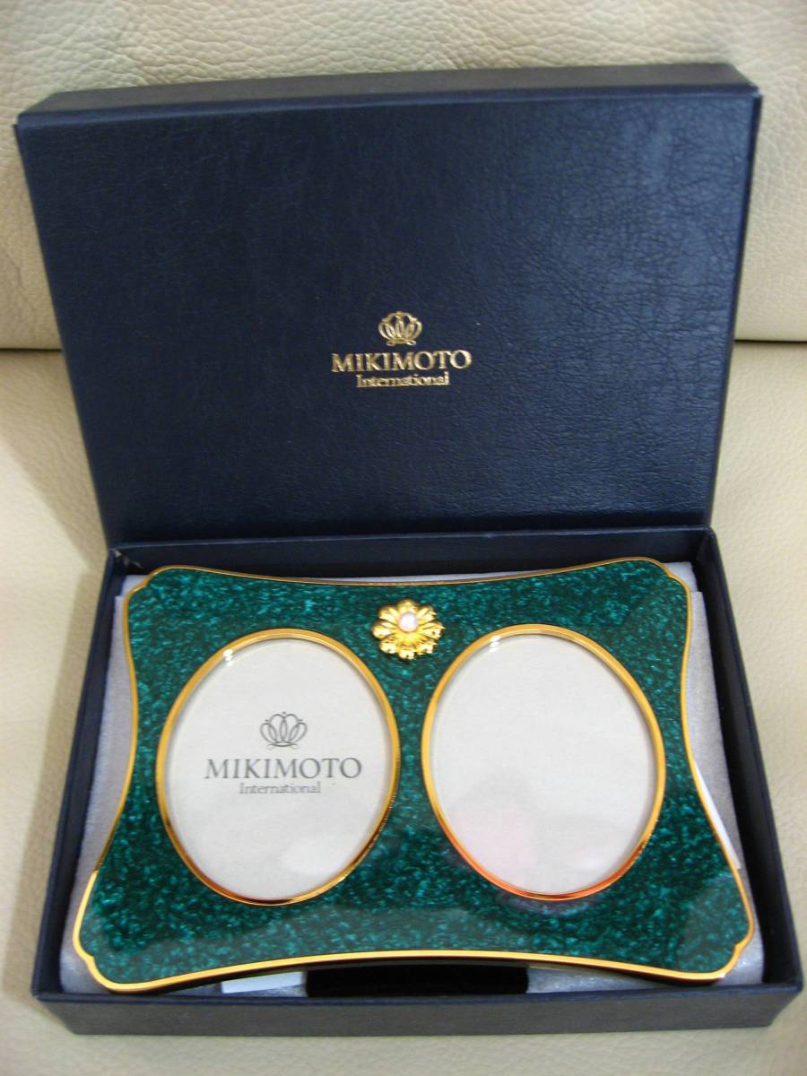 MIKIMOTO ミキモト クリスタルラッカー パール付き フォトスタンド