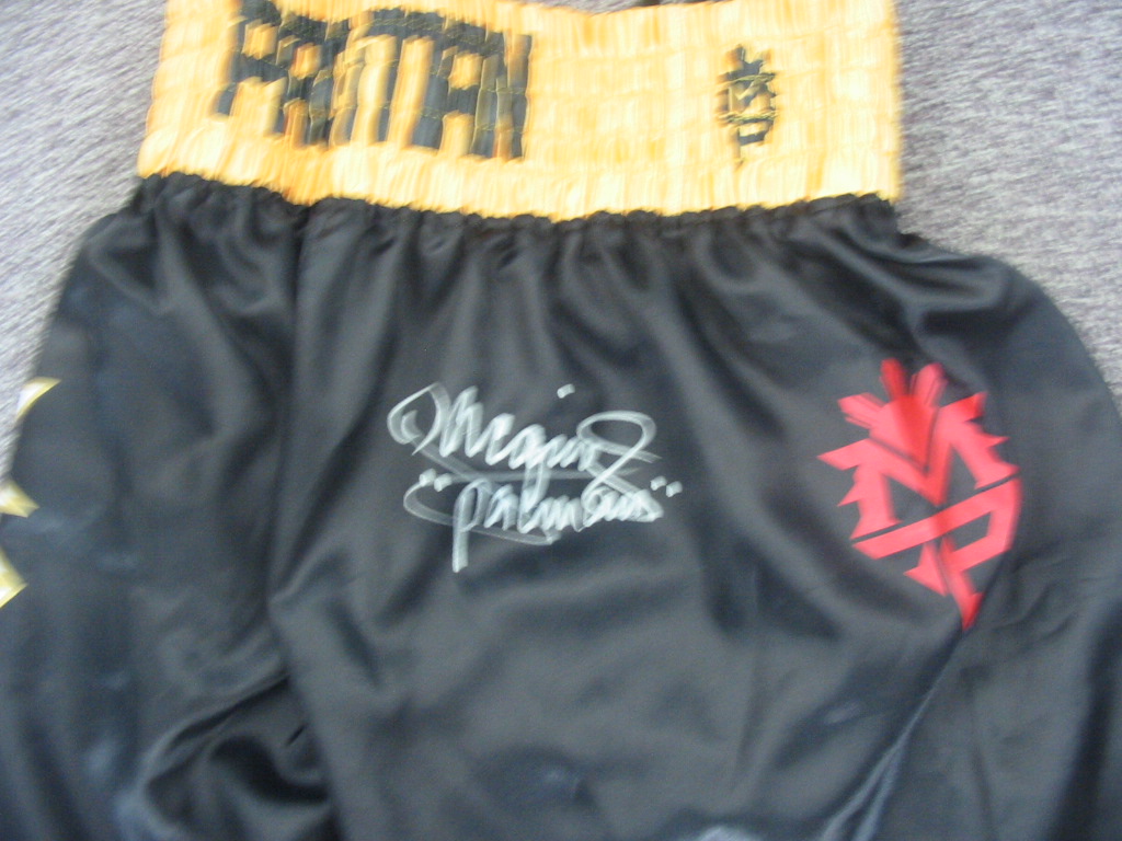 激レア　入手困難　試合用トランクス　マニー・パッキャオ 直筆サイン入り 激レア 入手困難 試合用トランクス マニー パッキャオ Paquiao