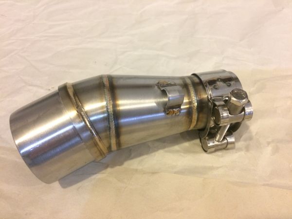NINJA250R 即スリップオン化にできる高品位ステンレス エキパイ 変換アダプター　ニンジャ２５０　マフラー　お勧め！