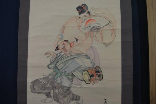 安い，送料無料 真作 文石/三河万歳図/掛軸 宝船 N-950(人物、菩薩)｜売買されたオークション情報、yahooの商品情報をアーカイブ公開 - オークファン 人物、菩薩