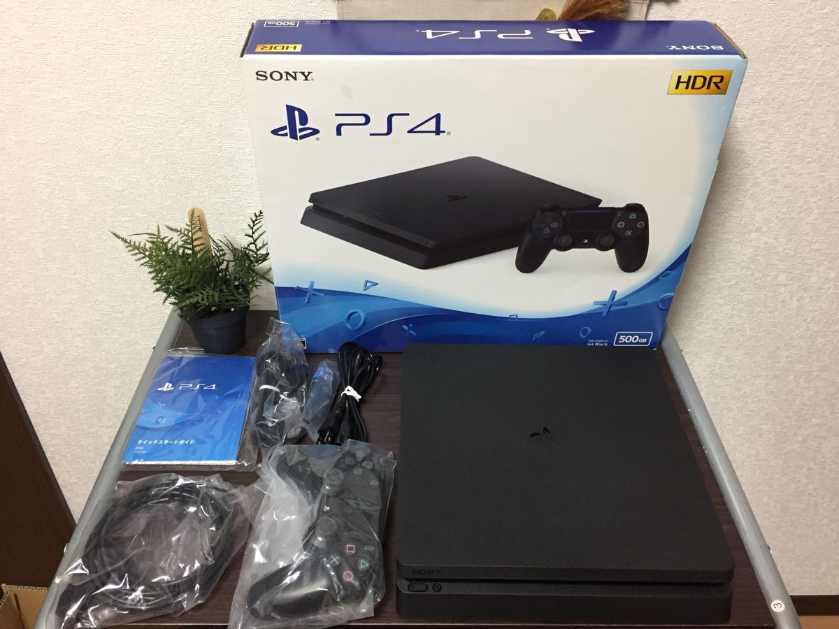 PlayStation®4 美品 PS4 CUH-2100A ブラック 使用浅品 保証残 ジェット 