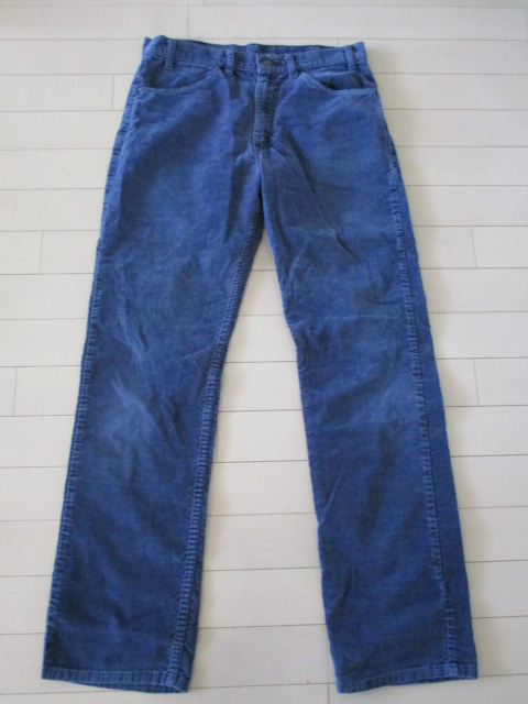 レア Levi's 1980's ネイビー 紺 リーバイス コーデュロイ パンツ 519 W32 アメリカ製 USA