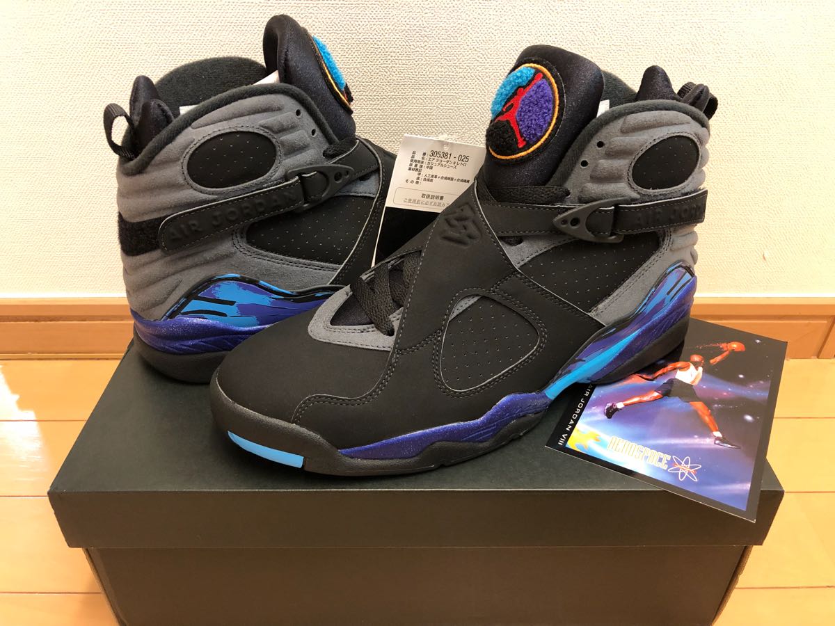 NIKE AIR JORDAN 8 RETRO エア ジョーダン 8 レトロ アクア 黒 青 