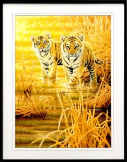 ◎ジョウ・ナイトウ『朝日を浴びて』ジクレー★動物画【新品】