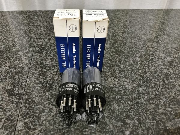 RCA 6SN7GT 真空管 スモークガラス ペア 元箱付き 動作良好 RCA6SN7GT