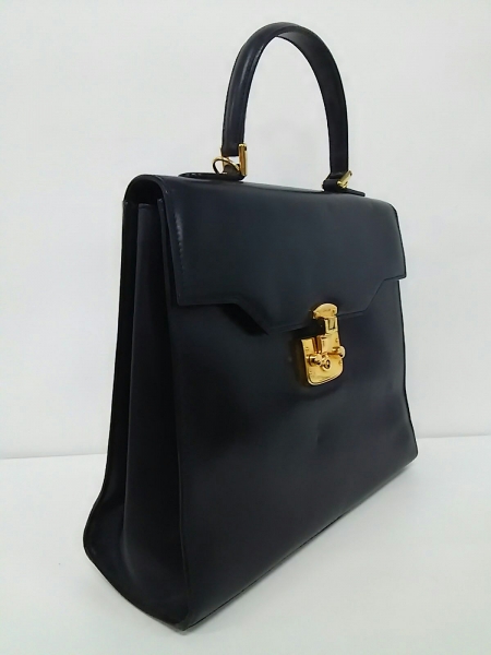 グッチ GUCCI バッグ ハンドバッグ レザー 黒 - -