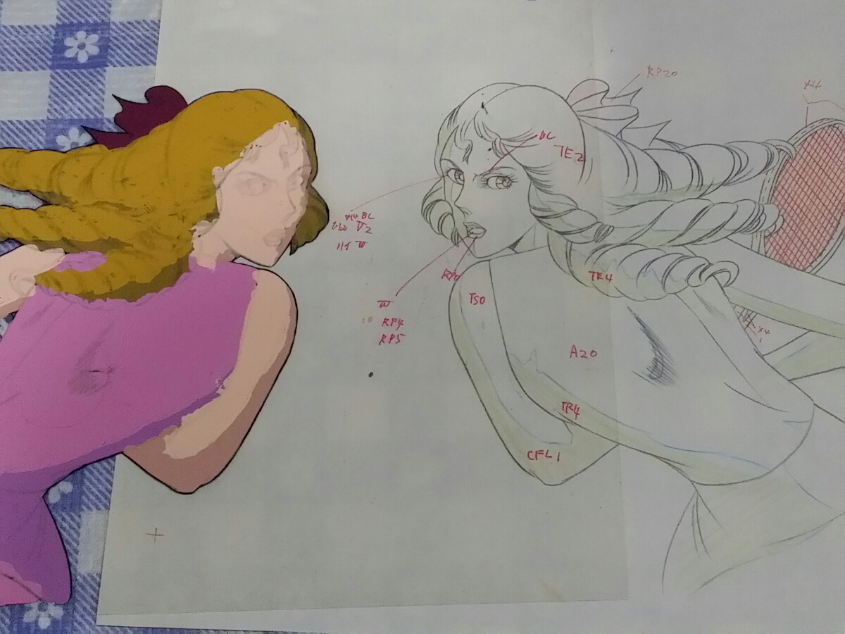 エースをねらえ セル画.動画付き『お蝶夫人(竜崎麗香) ひろみの