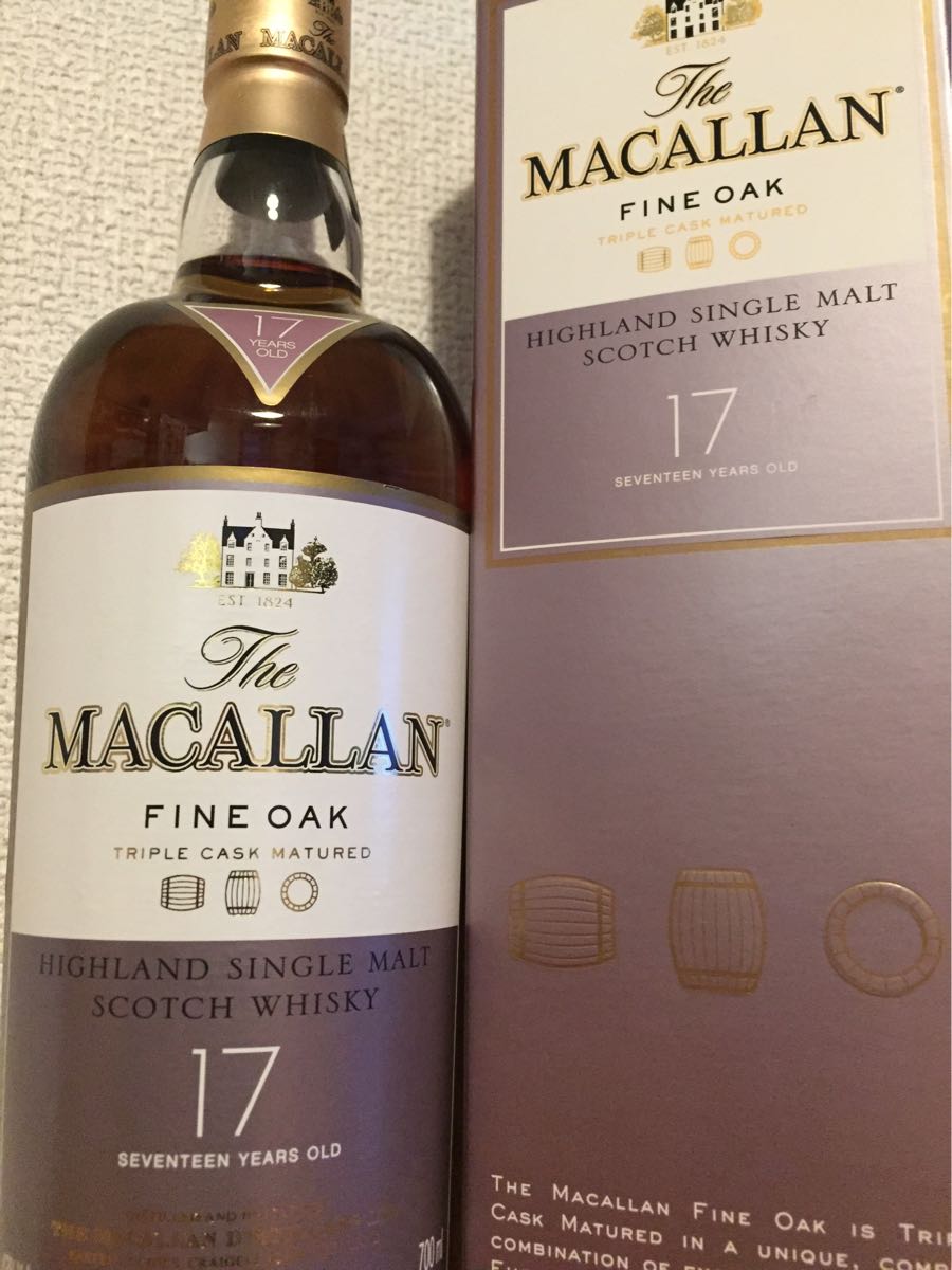 ザ・マッカラン17年　箱付き ◇注目! ザ・マッカラン ファインオーク 17年 トリプルカスク 700ml 43