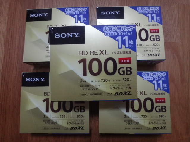 豊富な，HOT SONY Blu-ray Disc BD-RE XL BDXL 100GB ５５枚(ブルーレイ)｜売買されたオークション情報、yahooの商品情報をアーカイブ公開 - オークファン ブルーレイ