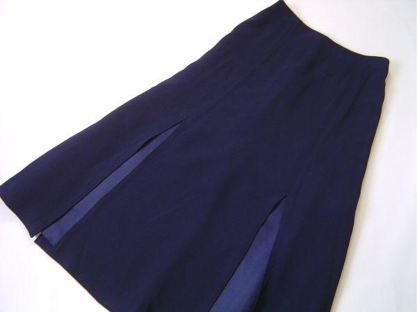 セオリーリュクス luxe theory ロングスカート 紺 ネイビー フレア