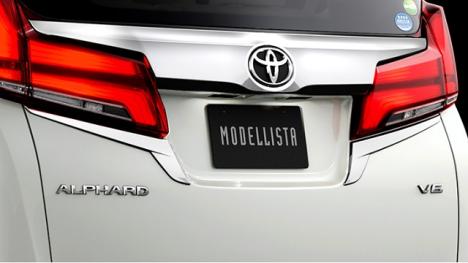 トヨタ　アルファード　ノーマルボディ　モデリスタ　バックドアガーニッシュ　メッキ