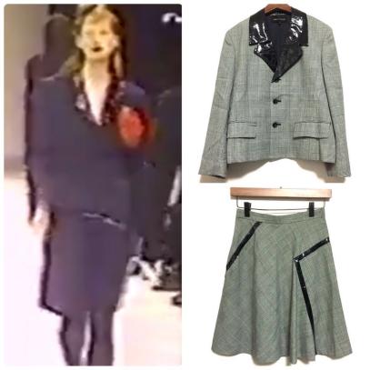 1991AW「シックパンク」◎美品】コムデギャルソン ビニル襟 ジャケット 