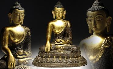 正規品，定番人気 侍 中国古玩 古銅 鍍金 チベット仏 釈迦如来坐像 仏像 仏教美術(仏像)｜売買されたオークション情報、yahooの商品情報をアーカイブ公開 - オークファン 仏像