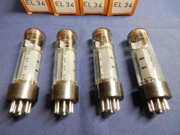 SIEMENS　EL34（6CA7)　4本セット中古品