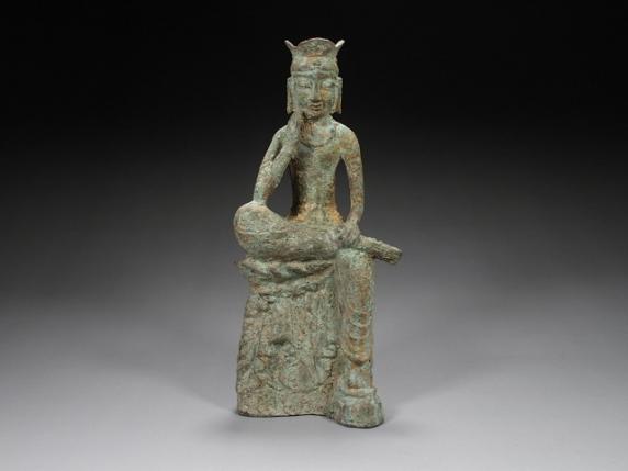 仏像 弥勒菩薩半跏思惟像 仏教美術 銅造 三国 三国～新羅 高麗 ほほえみ