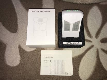 DJI 純正インテリジェントバッテリー　PHANTOM4PROに使用　3回使用品　5350ｍＡｈ