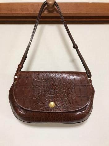 IL BISONTE イルビゾンテ ショルダーバッグ 入手困難 クロコ型押し 