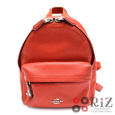 【品質保証，新品】 COACH コーチ バッグ リュックサック/デイパック 37590 Orange/オレンジ レザー レザー バックパック(女性用)｜売買されたオークション情報、yahooの商品情報をアーカイブ公開 - オークファン かばん、バッグ