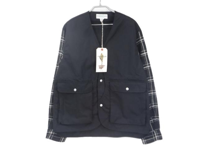 人気，SALE SASSAFRAS ササフラス Gardenia Hunter ワークジャケット ガーデニアハンタージャケット ブラック 黒 XL タグ付き(XLサイズ以上)｜売買されたオークション情報、yahooの商品情報をアーカイブ公開 - オ ジャンパー、ブルゾン一般