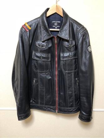 ☆美品☆ SINACOVA シナコバ ラム レザー ジャケット ブルゾン 黒