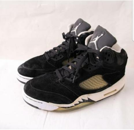 【エア ジョーダン 5 レトロ】26.0cm/NIKE AIR JORDAN 5 RETRO ナイキ 黒 ヌバック 
