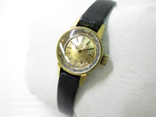 1802TYZ035 OMEGA オメガ デビル DE VILLE カットガラス レディース