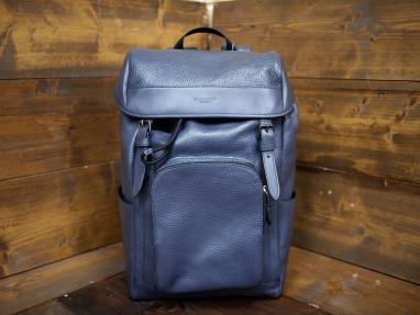 定12万 COACH コーチ メンズ 上質レザー ぺブルレザー ヘンリー 