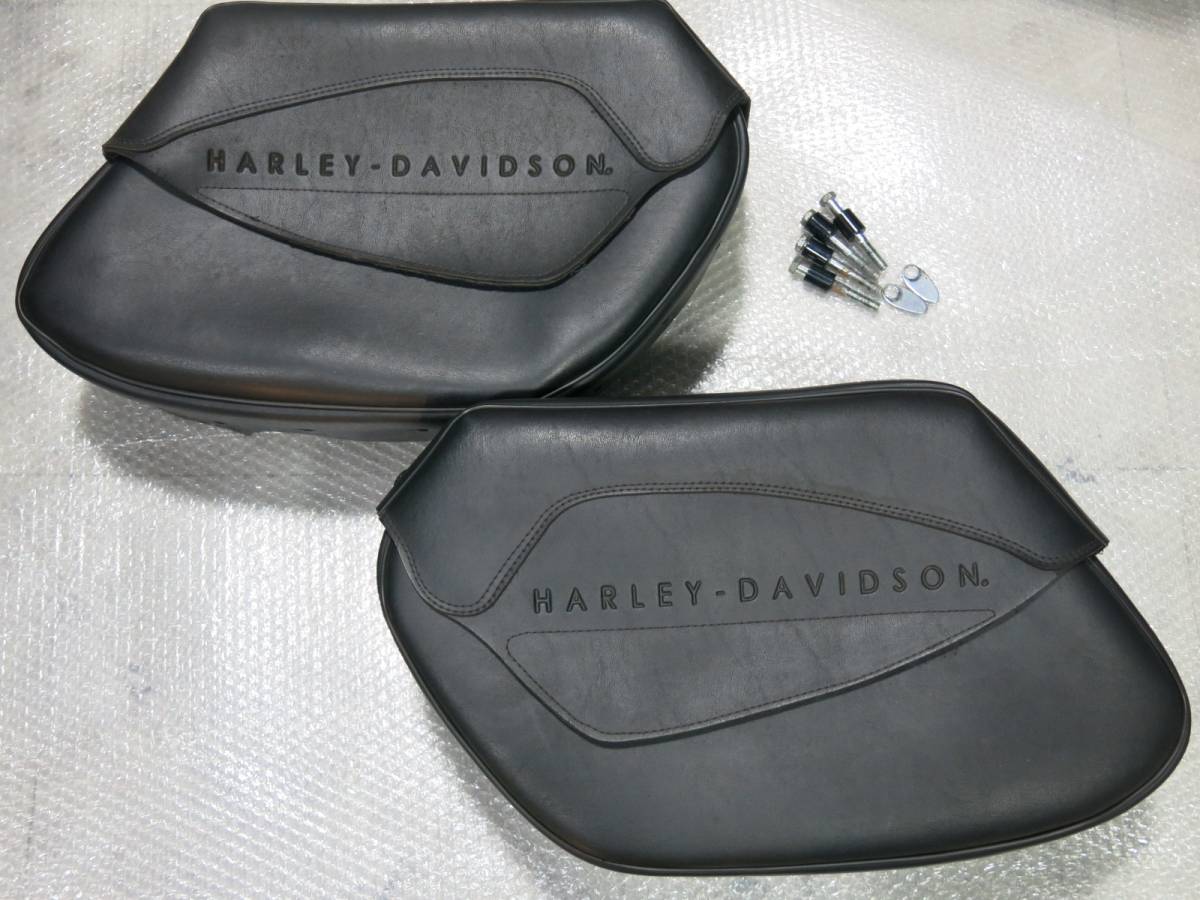 即決 ハーレー H-D純正OP ダイナ シンセティックレザー サドルバッグ 