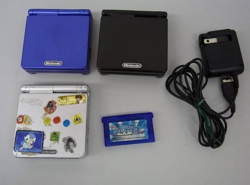 LBM 動作品 ゲーム機本体 ゲームボーイ アドバンスSP 3台 ACアダプタ 
