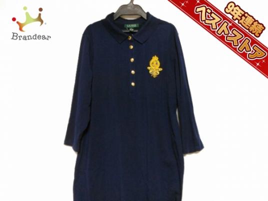 ラルフローレン RalphLauren ワンピース サイズXL ネイビー レディース