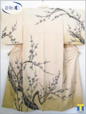【品質保証】 着物10 1円 絹 訪問着 作家物 枝梅 花 枝花 袷 身丈160cm 裄63cm(仕立て上がり)｜売買されたオークション情報、yahooの商品情報をアーカイブ公開 - オークファン 仕立て上がり