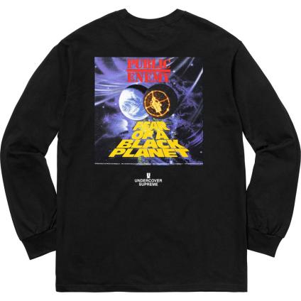 Supreme UNDERCOVER Public Enemy Counterattack L/S Tee Black L TシャツBox アンダーカバー Logo ロゴ 黒 18ss 新品 ブラック LS