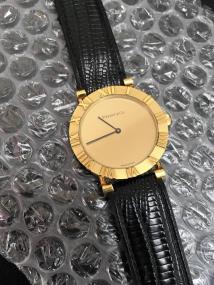 TIFFANY & Co. ティファニー K18YG アトラスウォッチ メンズ クォーツ 腕時計 D288.753 ゴールド文字盤