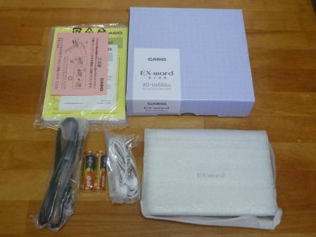 電子書籍リーダー 美品 CASIO XD-U6500GD 電子辞書 韓国語ソフト込み
