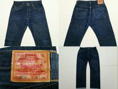 お得，限定セール 実寸W34 真っ紺 Vintage 1947年モデル 復刻 リーバイス Levi&rsquo;s 501XX 革パッチ BIG E 片面タブ 赤耳 MADE IN USA(W34)｜売買されたオークション情報、yahooの商品情報をアーカイブ公開 - オークファン W34