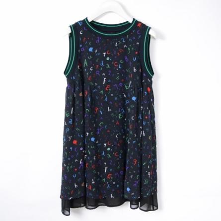 トクコ TOKUKO 1er VOL シフォン チュニックワンピース [AG198]9 総柄 