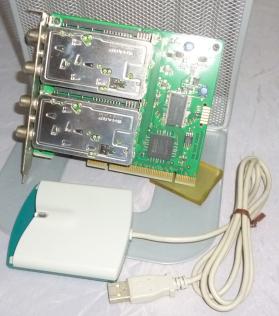 【中古・送料込】アースソフト 「PT1 Rev.B」 地上／BS／CSチューナーボード 日立製カードリーダー付き