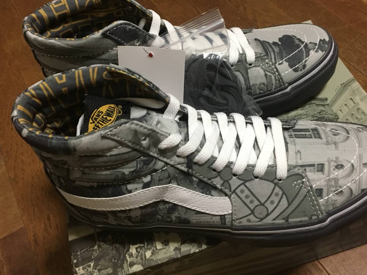 ANGLOMANIA VANS SK8-HI モノクロ 23cm Vivienne Westwood 