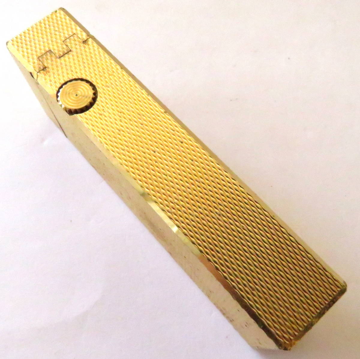 dunhill ダンヒル　ＰＡＴＥＮＴＥＤ　ガスライター　ゴールドカラー　　　　　　　　　　　　　　　　　　　　　　　　ジャンク品20180329