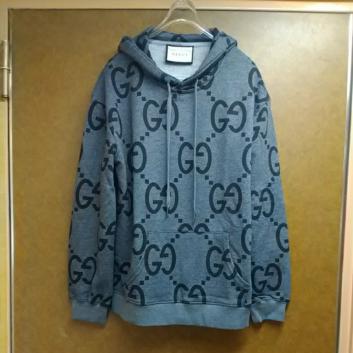 GUCCI グッチ GG柄 パーカー Mサイズ グレー(Mサイズ)｜売買された 
