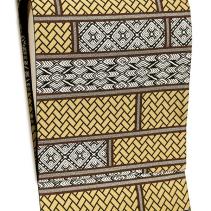 【帯匠洛都】 紹巴織 袋帯 名物裂間道文 墨黒色 新品 未仕立て