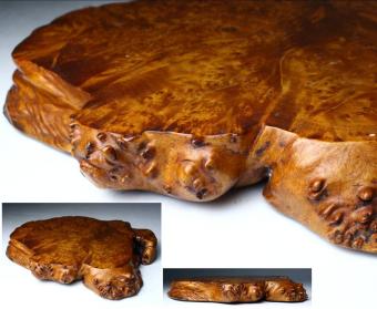 櫻】玉杢 葡萄杢 敷板 花台 煎茶道具 古美術品 [sa]3 2026年
