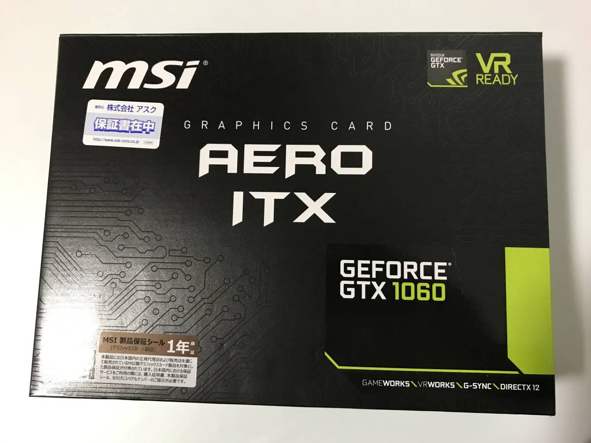 0 GTX MSI ITX OC AERO 6G ショート基盤 GEFORCE GeForce | ☆2個目