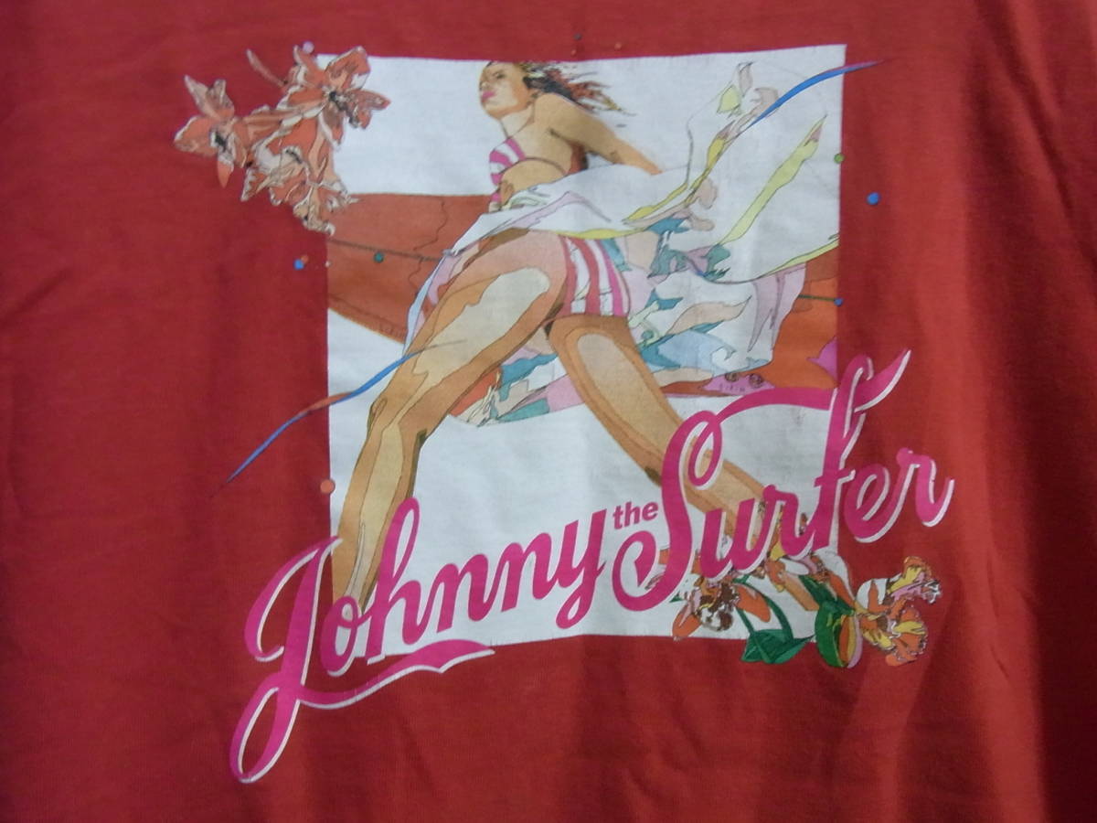 桑田佳祐 波乗りジョニー tシャツ 赤 鈴木英人