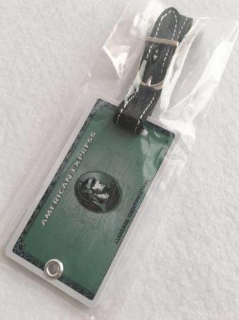 非売品AMERICAN EXPRESS ネームタグ 非売品 アメックス ラゲッジタグ グリーンカード ネームタグ 新品未