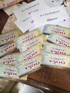 ヤマダ電機　株主優待券6000円分　送料無料