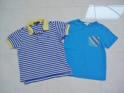 お洒落☆ラルフローレン半袖ポロシャツ＆バーバリー半袖Tシャツ 2点セット 120