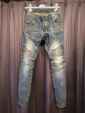 1円～売切!最落ナシ!!◇美品 BALMAIN バイカーデニム 28◇ブルーデニム 