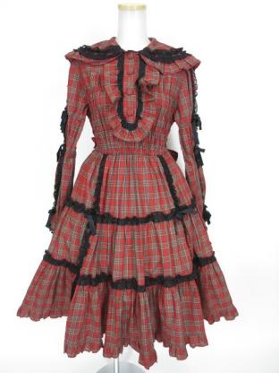 Metamorphose チェック柄シャーリングワンピース / メタモルフォーゼ
