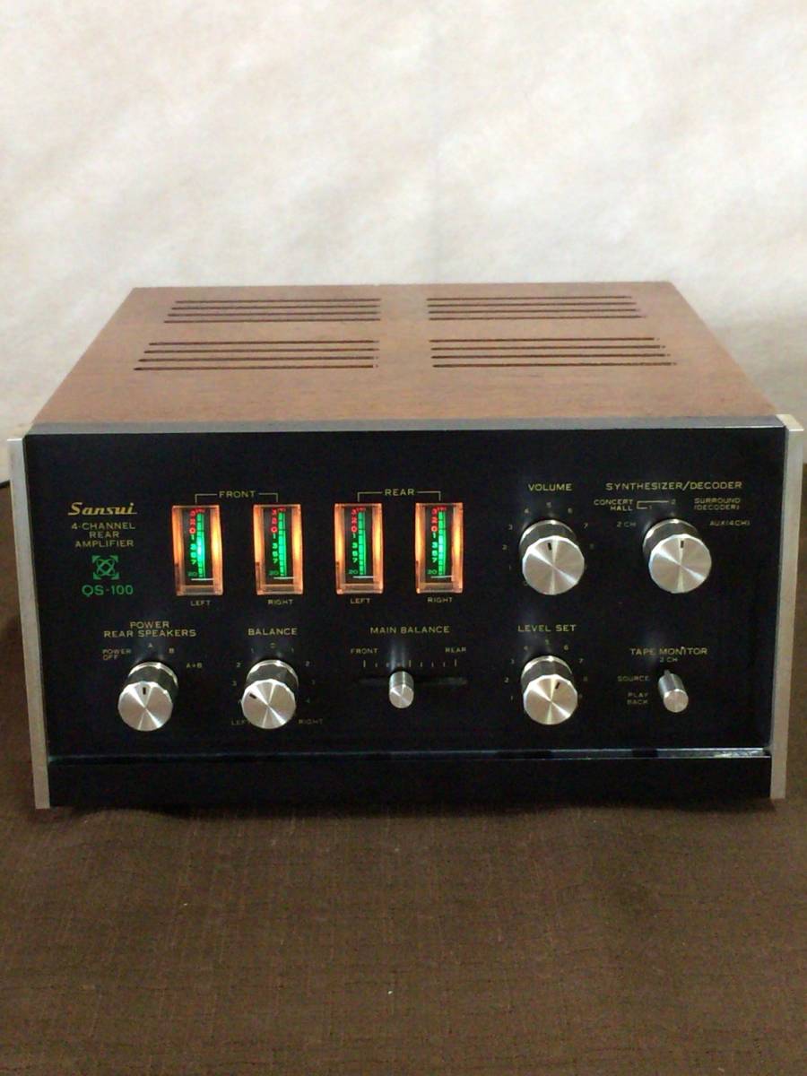 即決◇◇○□美品 SANSUI サンスイ 4チャンネルリアアンプ QS-100